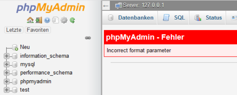 Помилка Incorrect format parameter при імпорті PhpMyAdmin